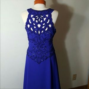 Carissimo cut out beaded/sequins gown 20